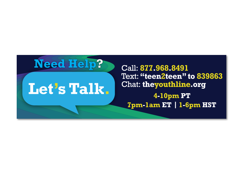 Let's Talk - 2-7/8 x 7/8" Stickers - English (set of 250) 1 Let's Talk - 2-7/8 x 7/8" Stickers - English (set of 250)